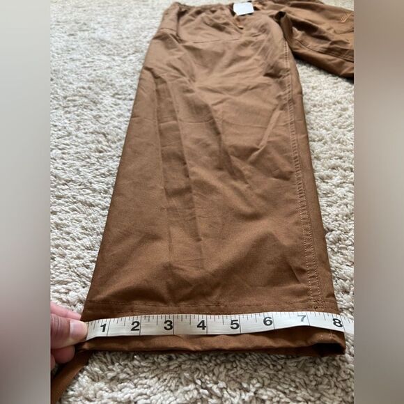 Nike Club Woven Tapered Leg Pants Brown Loose Fit - Picture 12 of 13
